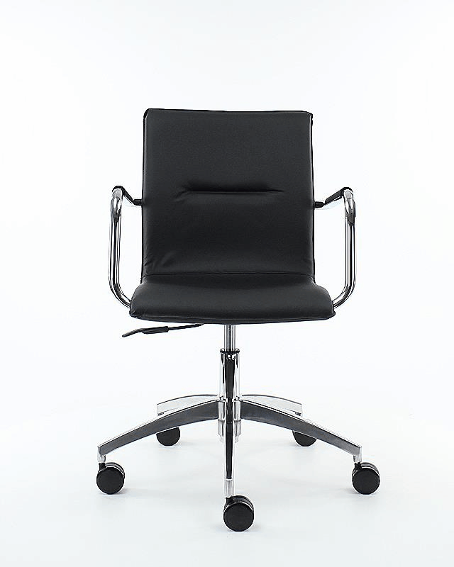 Workliving Pakhuis Leder - Bureaustoel Zwart - Bureaustoelen