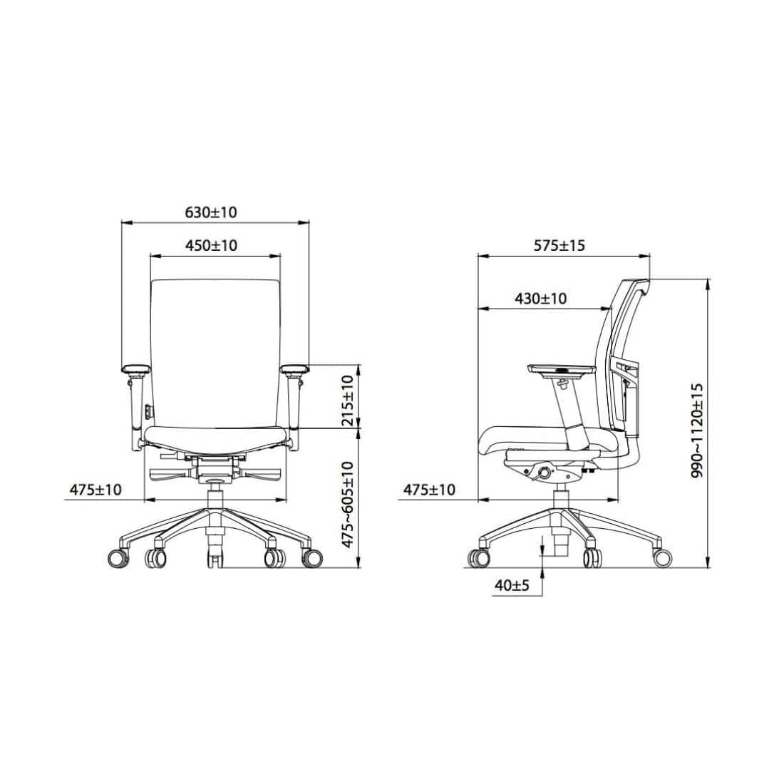 Workliving Projectas V2 Comfort - Bureaustoel Ergonomisch
