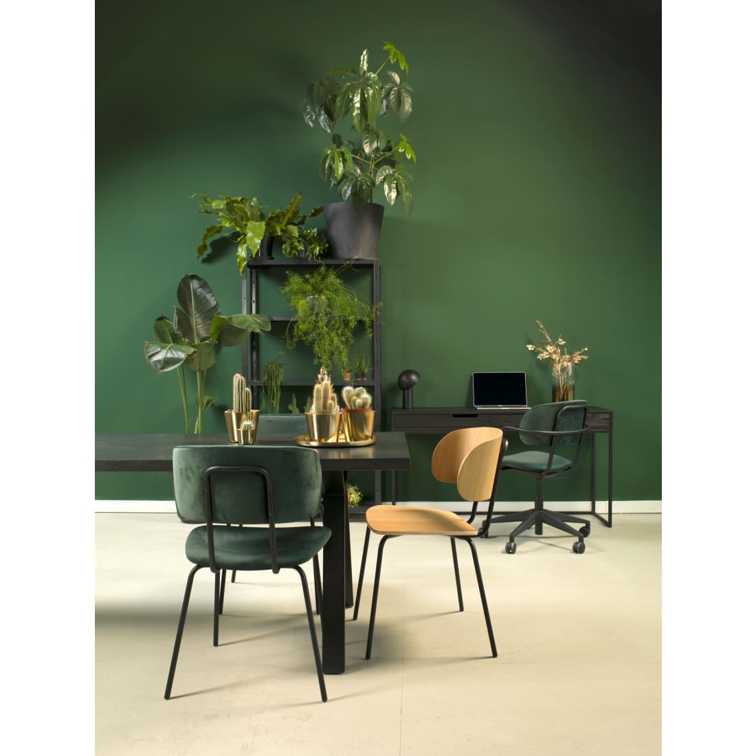 Workliving Puur Design Bureaustoel - Society Boucle Petrol -