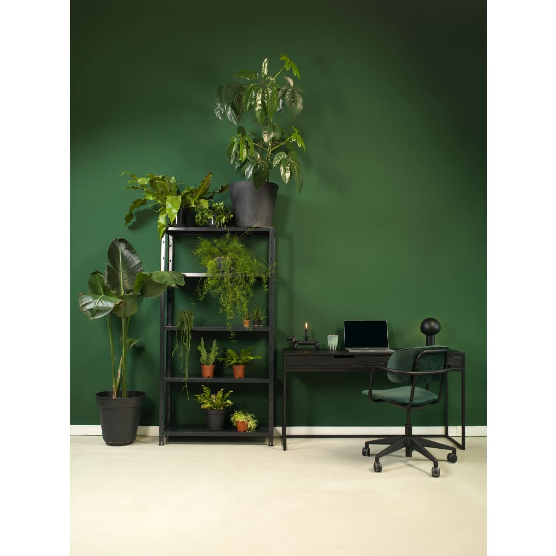 Workliving Puur Design Bureaustoel - Velvet Earth Forest -