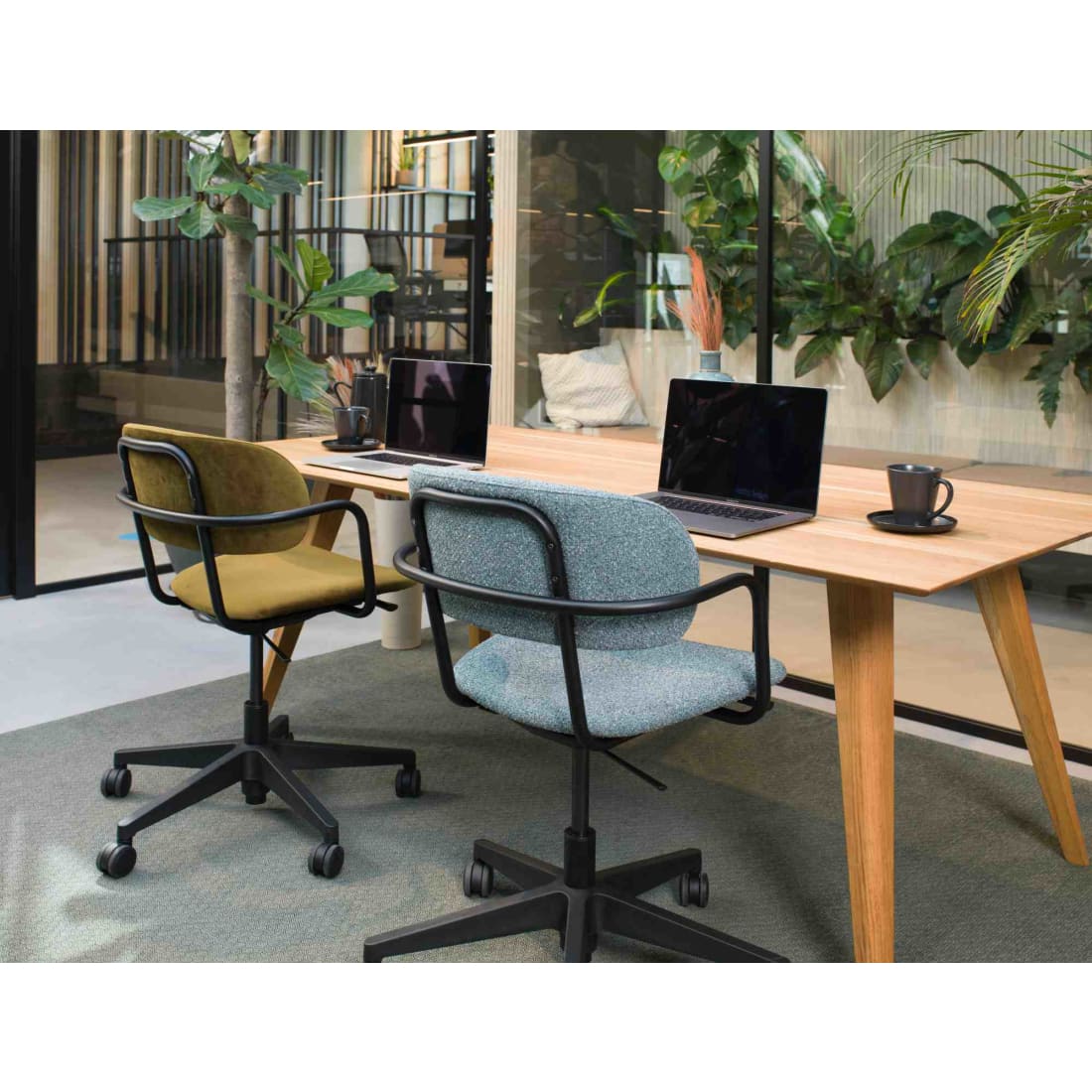 Workliving Puur Design Bureaustoel - Velvet Earth Forest -