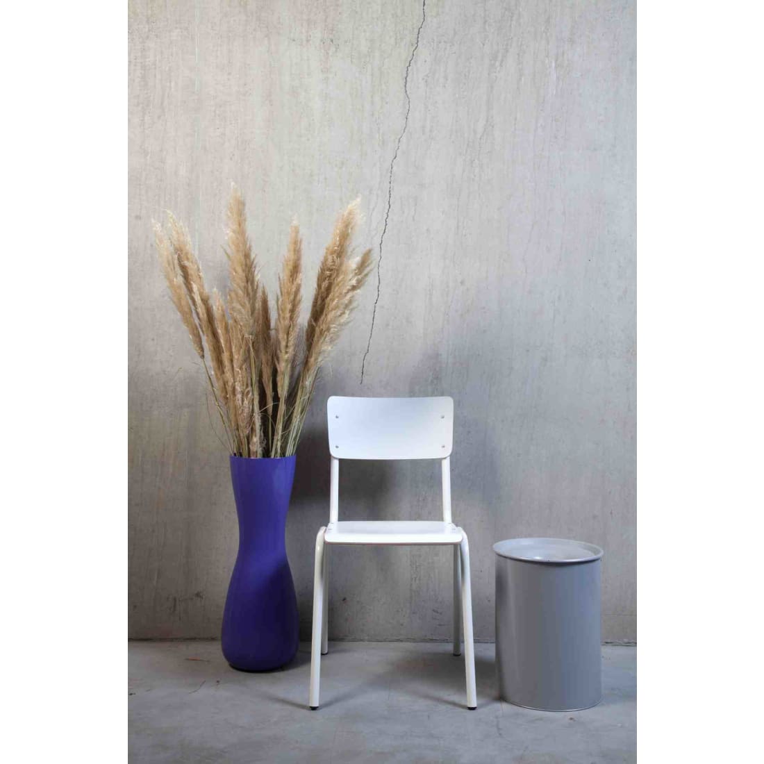 Workliving School Eetkamerstoel - Houten Design Wit - Wit -