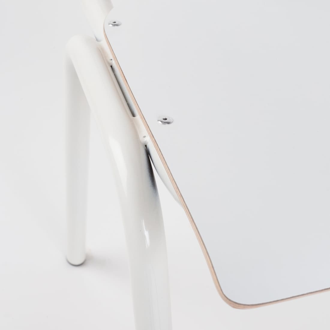 Workliving School Eetkamerstoel - Houten Design Wit - Wit -