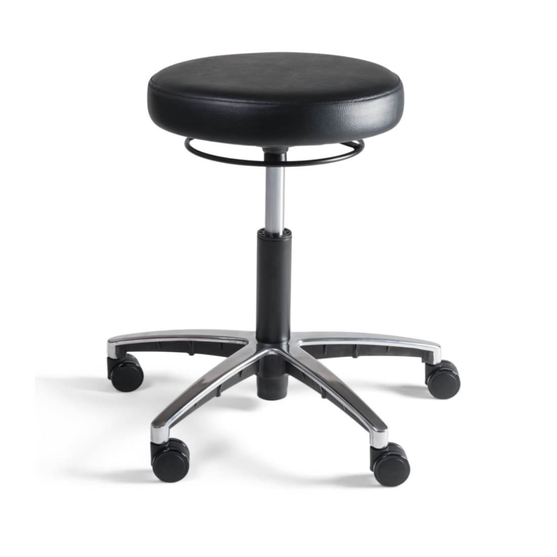 Workliving Tabouret - PVC Zitting - Alu onderstel - Krukje