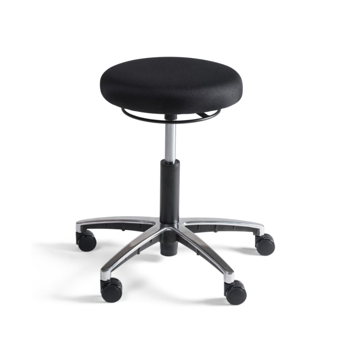 Workliving Tabouret - Stof Zitting - Alu onderstel - Krukje