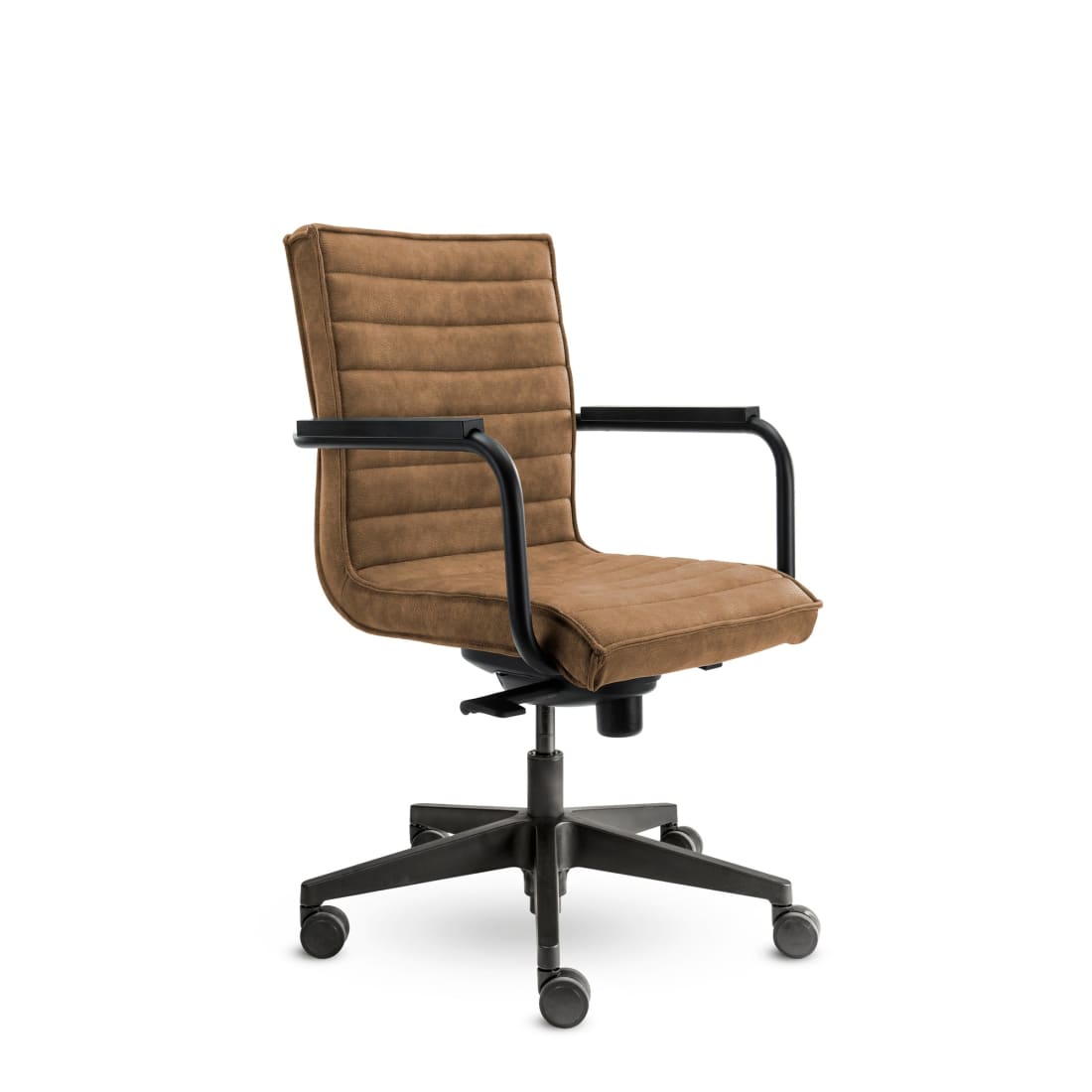 Workliving Thuishaven Bureaustoel - Vegan Leer Cognac -