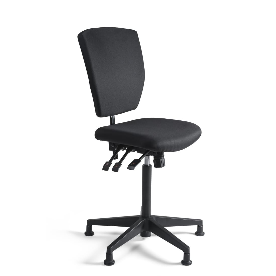 Workliving Werkstoel C Black Edition Kassastoel Glijdoppen