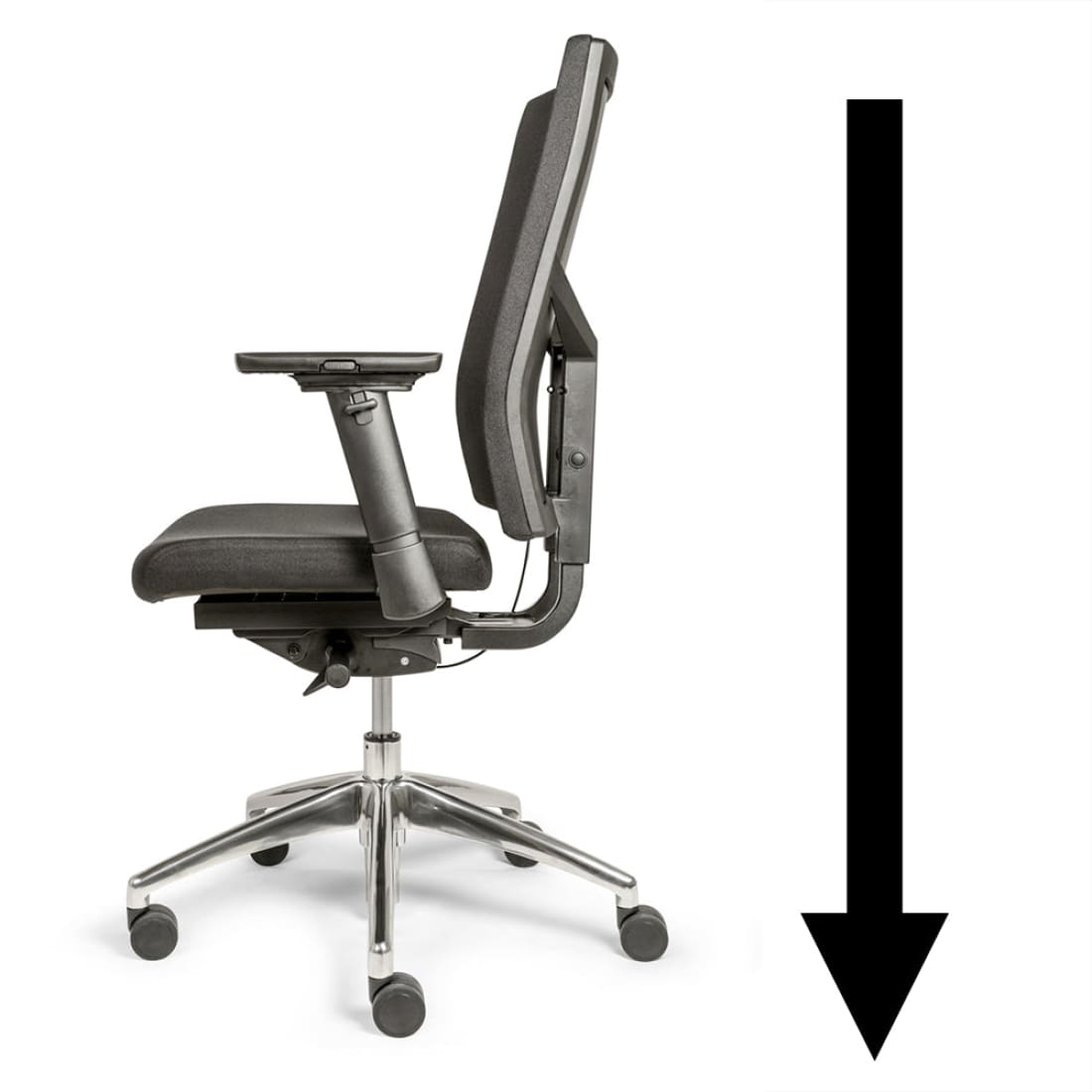 Zithoogte 5 tot 11 cm verlagen - Lage Gaslift ALU