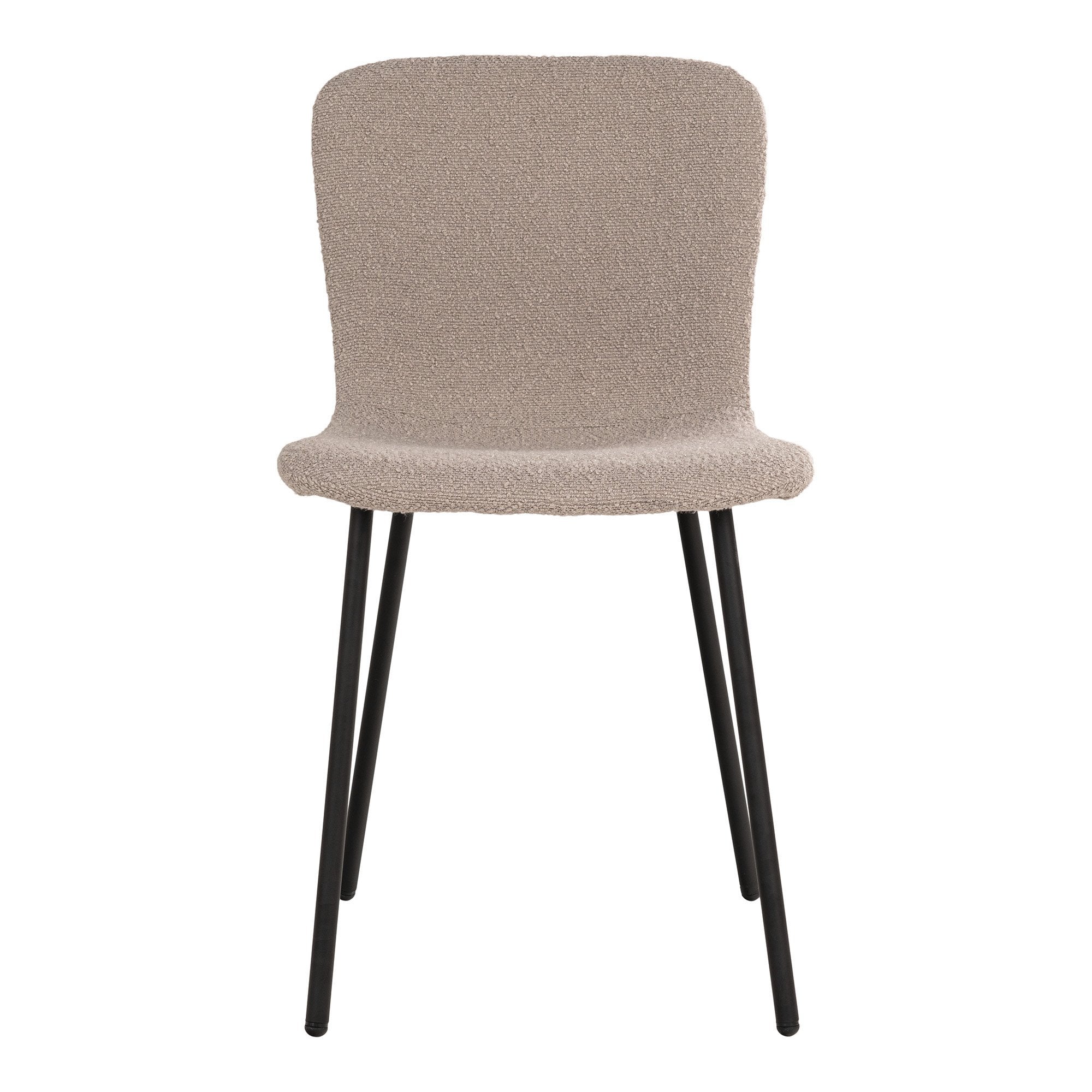 House Nordic Halden - Eetkamerstoel - Bouclé Beige - Set van 2 - House Nordic - Bouclé eetkamerstoelen- Workliving