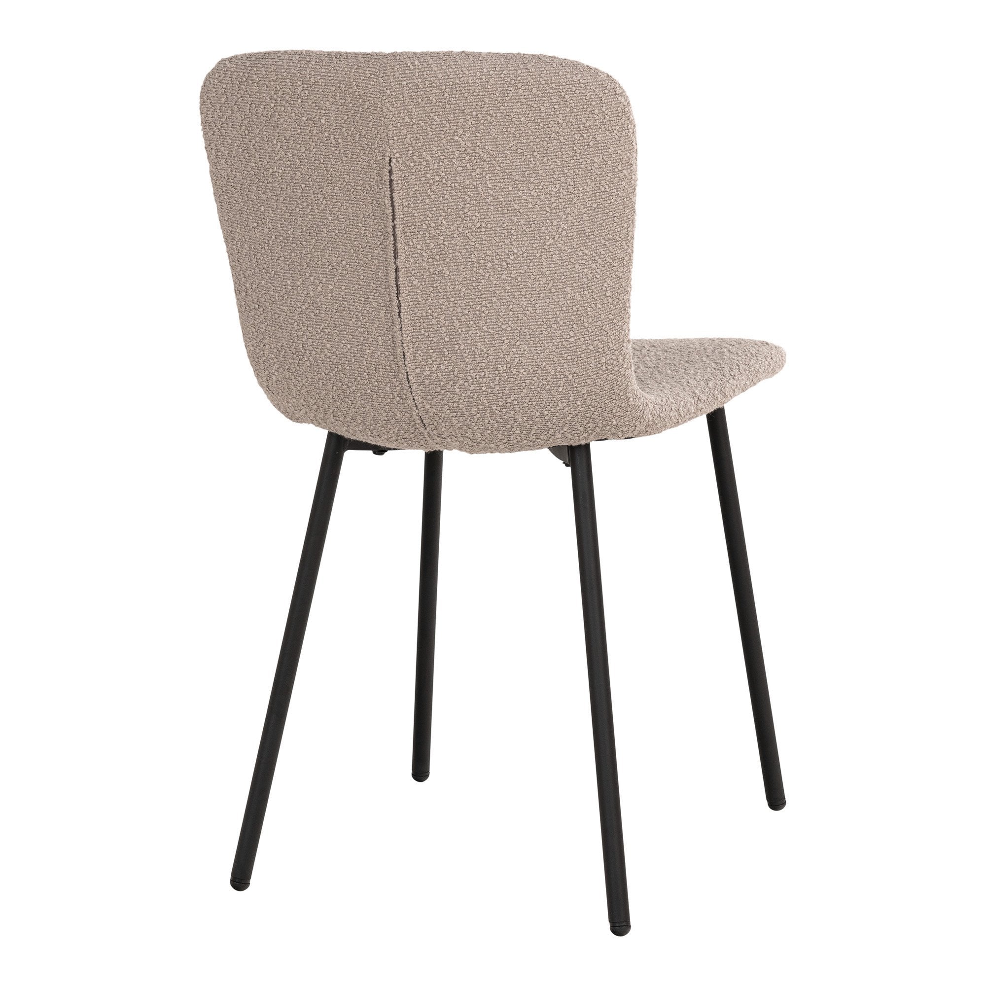 House Nordic Halden - Eetkamerstoel - Bouclé Beige - Set van 2 - House Nordic - Bouclé eetkamerstoelen- Workliving
