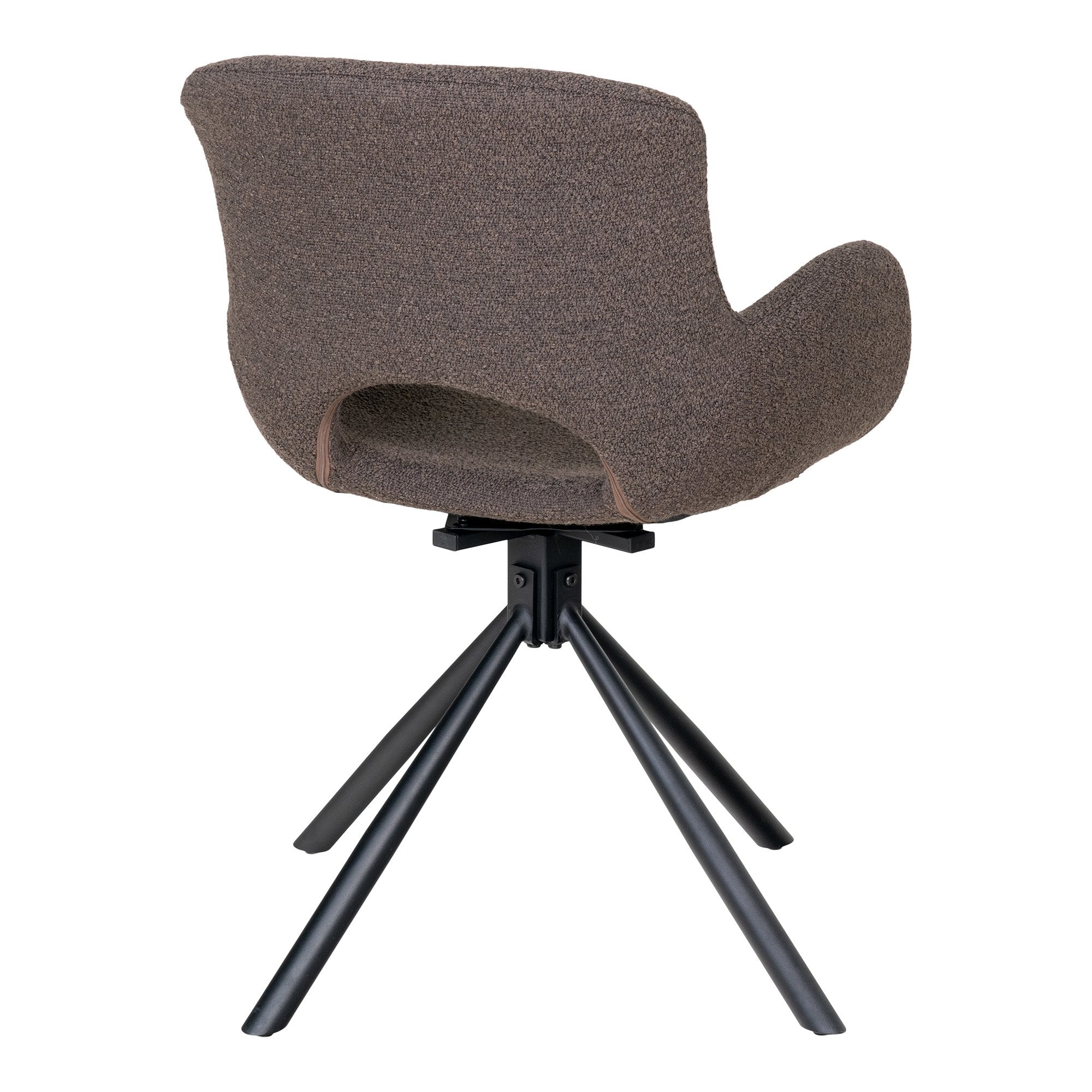 House Nordic Amorim - Eetkamerstoel - Draaibaar - Bouclé Mushroom - Set van 2 - House Nordic - Bouclé eetkamerstoelen- Workliving