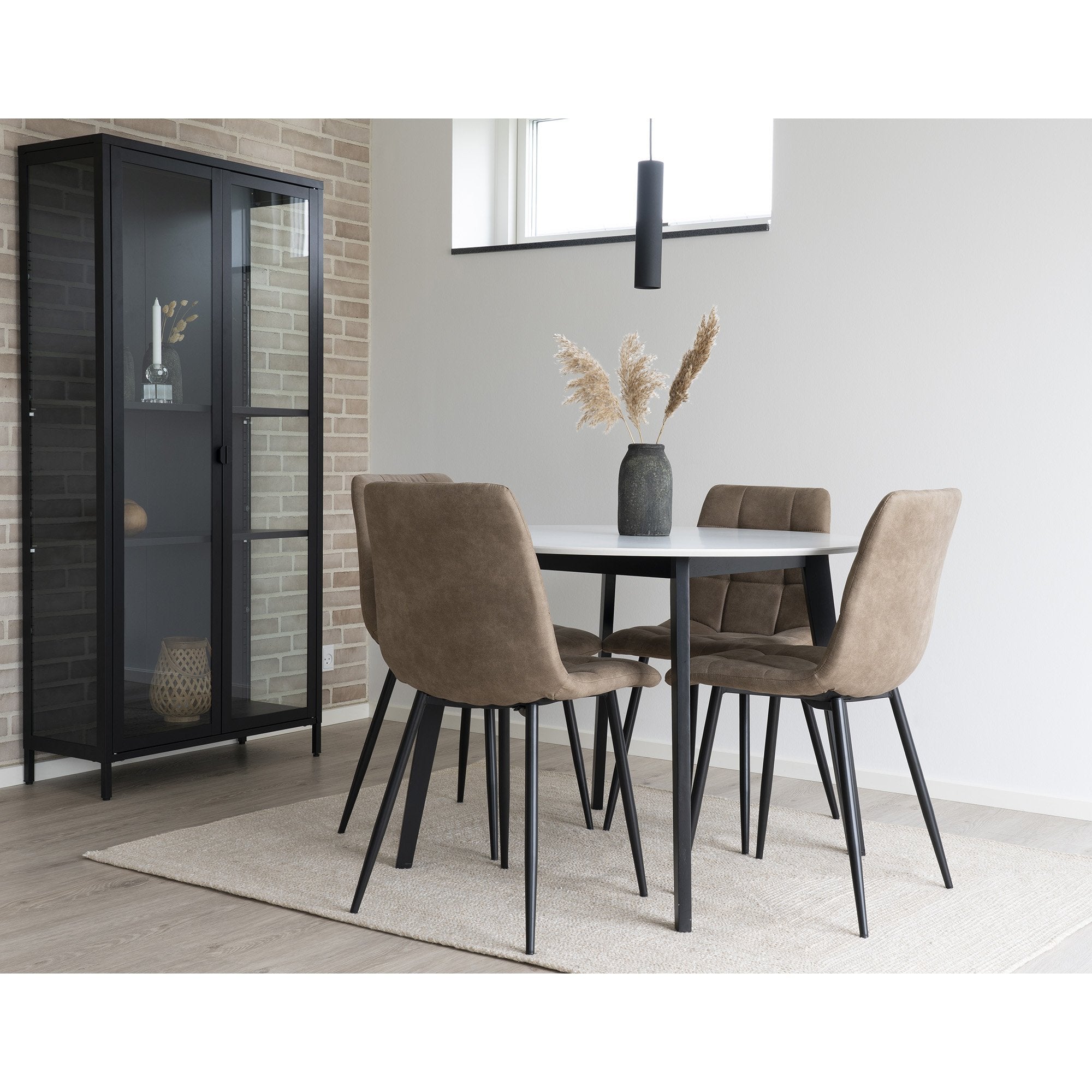 House Nordic Middelfart Eetkamerstoel Lichtbruin - Set van 2