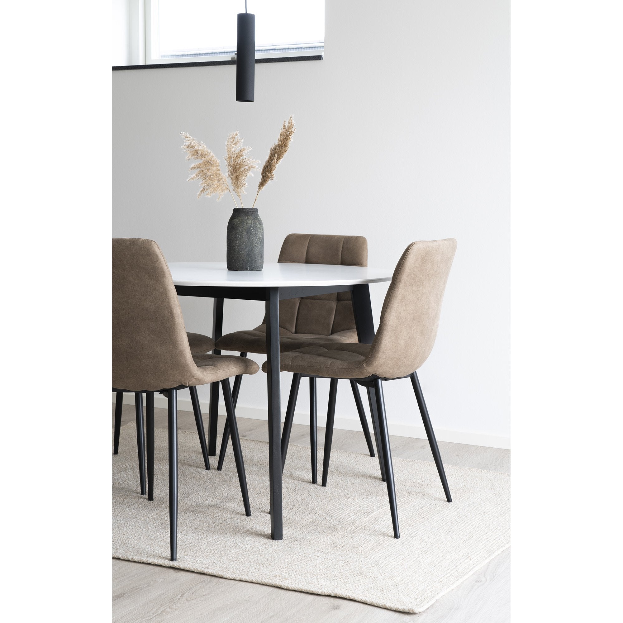 House Nordic Middelfart Eetkamerstoel Lichtbruin - Set van 2
