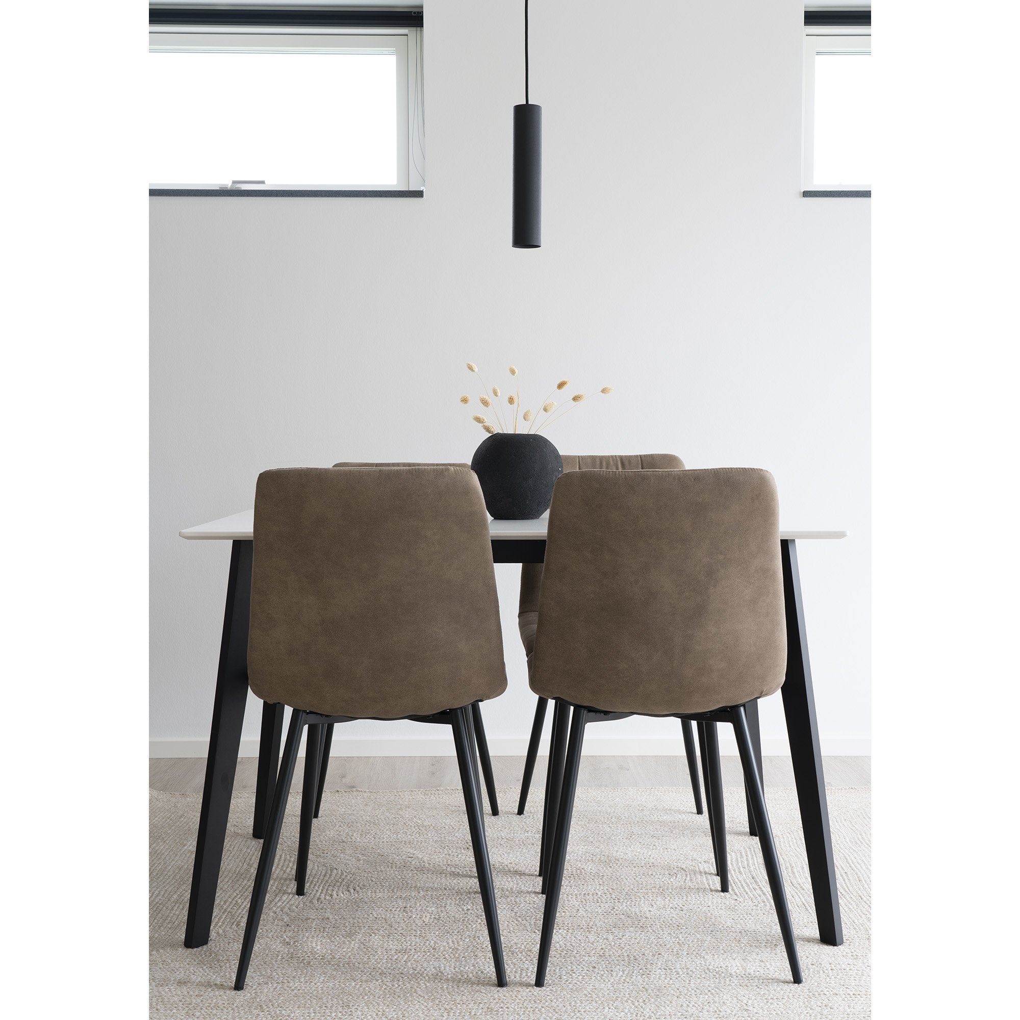 House Nordic Middelfart Eetkamerstoel Lichtbruin - Set van 2