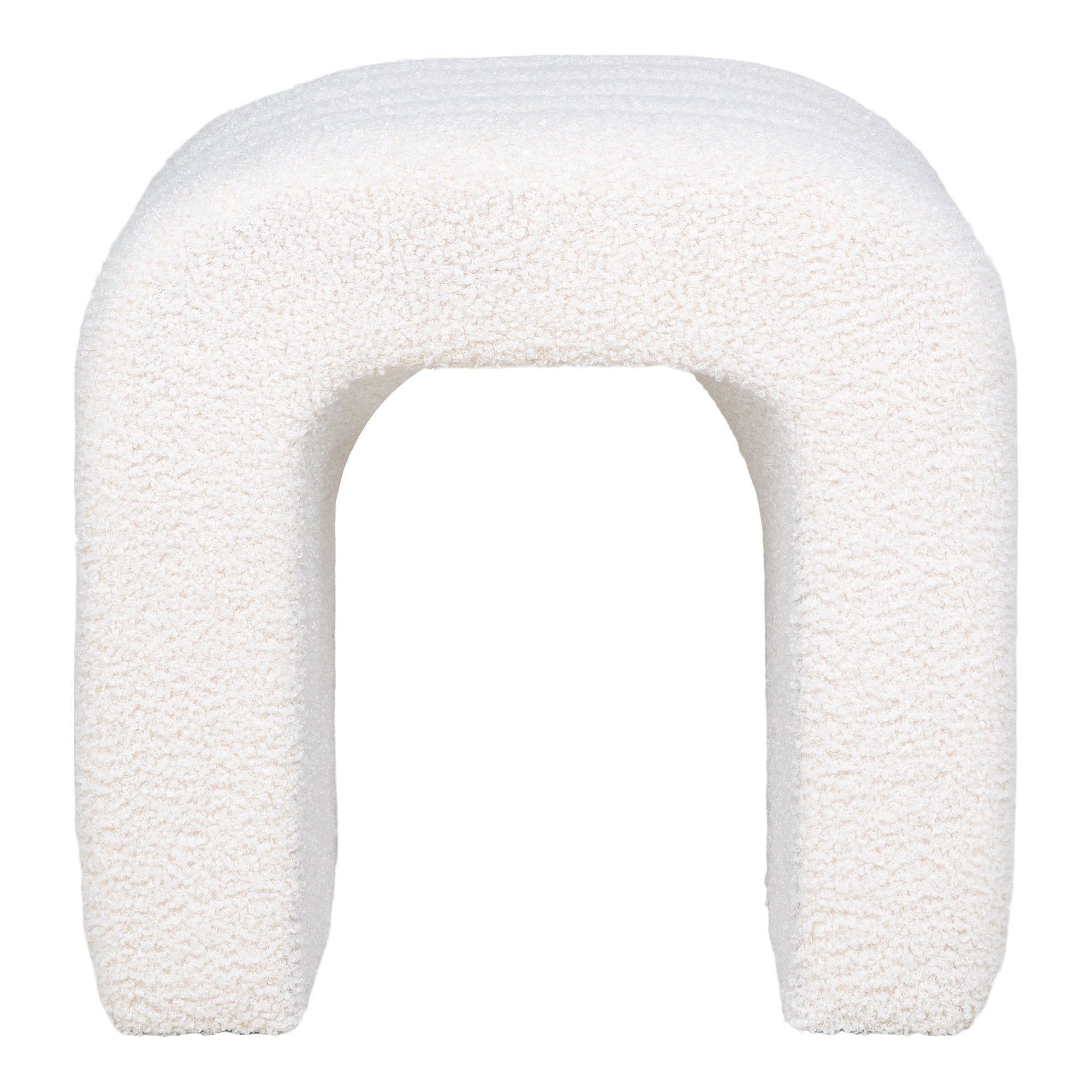 Colma Pouf - Pouf, bouclé, white, 41x36,5 cm, HN1234 - House Nordic - Pouf- Workliving