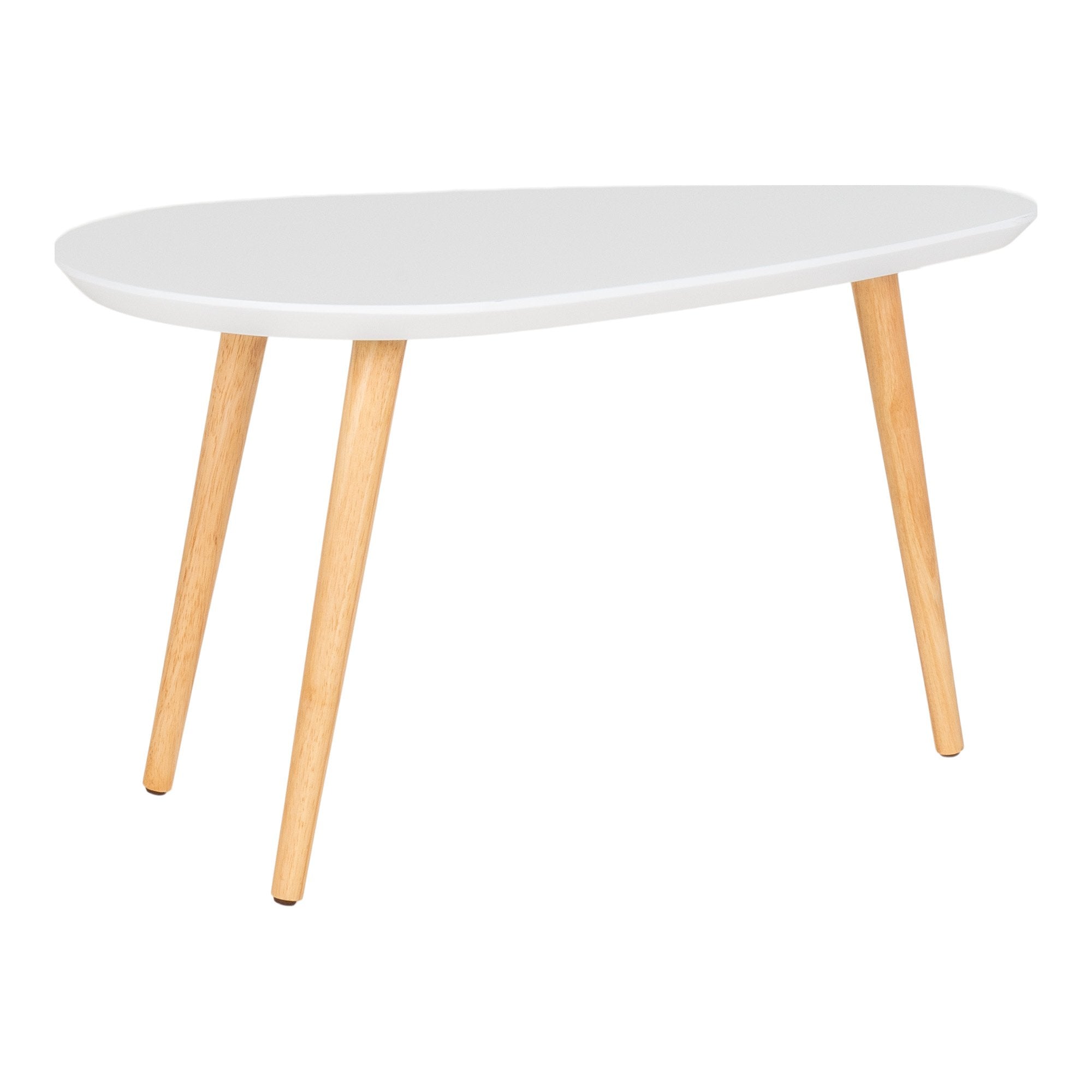 Vado Coffee Table - Coffee Table, white whith natural legs 40x70x40 cm - House Nordic - Coffee Table- Workliving