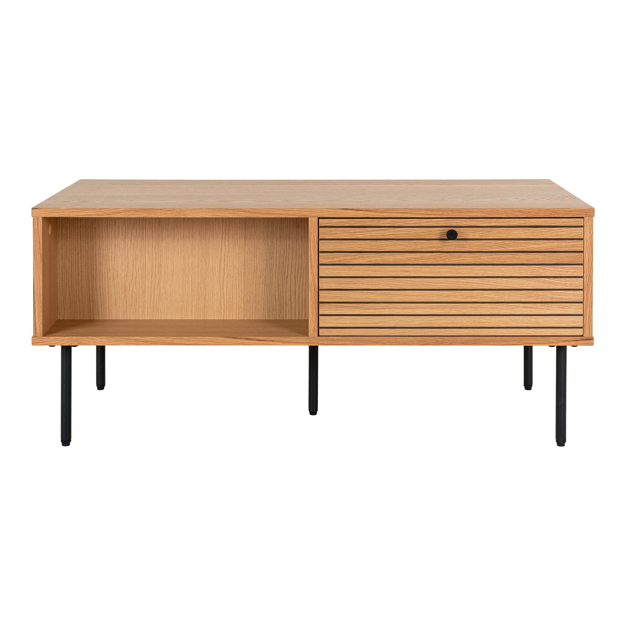 House Nordic Kyoto - Salontafel - Eiken - 2 Lades 50x100x45 cm - House Nordic - Salontafels- Workliving