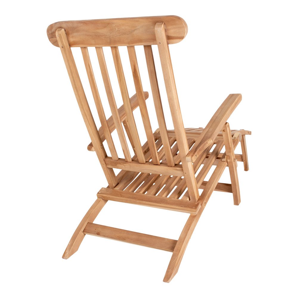 Arrecife Teak Deck Chair - Deck Chair in teak with adjustable back, nature - House Nordic - Sunlounger- Workliving