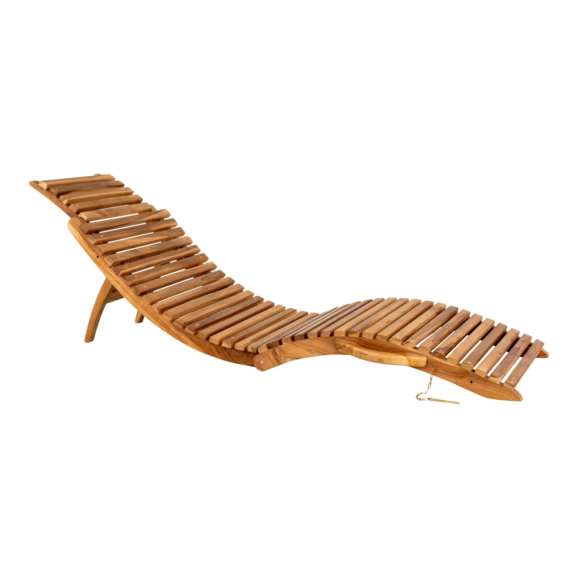 Arrieta Sunlounger - Sunlounger in teak wood, nature - House Nordic - Sunlounger- Workliving