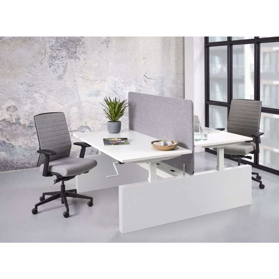 Wang 166x47,5 cm voor Duo Bureau Bench-Pro Manhatten (per