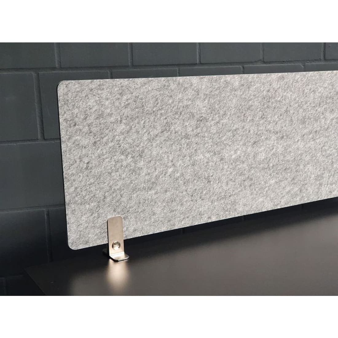 Akoestisch Scherm Klein 75 cm incl. houder grijs -