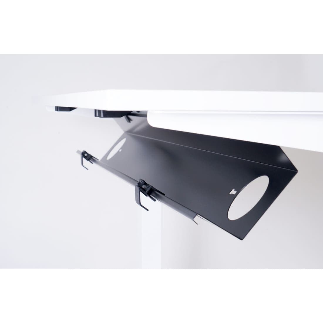 Bureau Kabelgoot Click 120 cm Zilver - Kabelgoten
