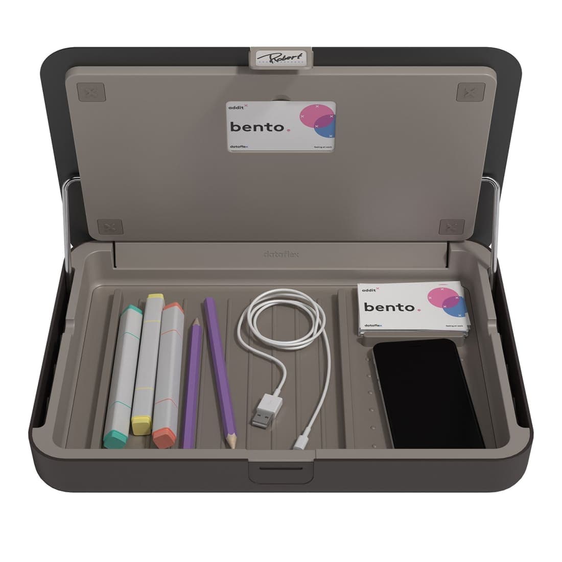 Dataflex Addit Bento® ergonomische bureauset 223 - Zwart -