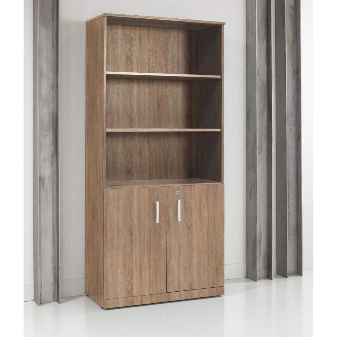 Draaideurkast Hoog Manage IT 200 x 90 cm -Robson Eiken -