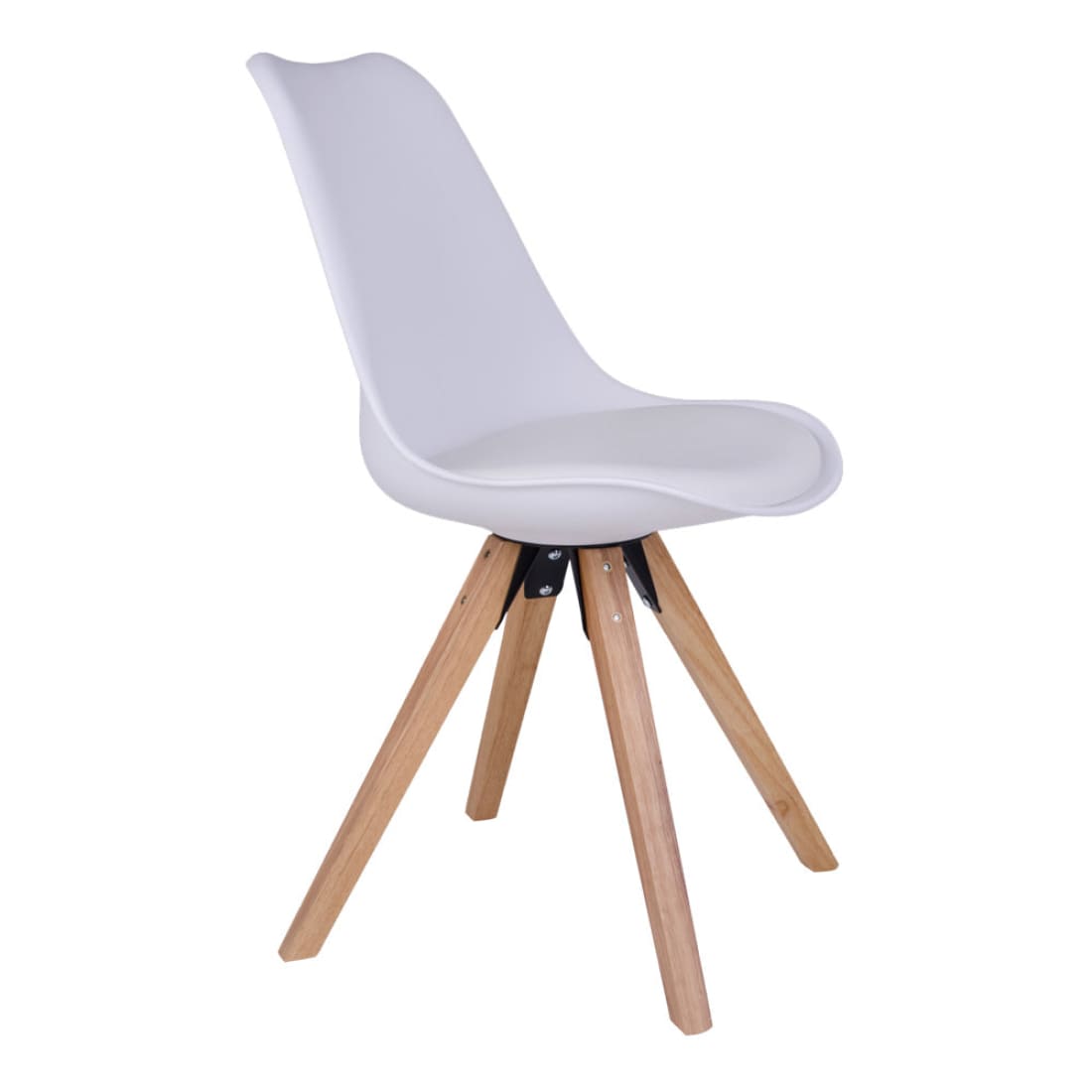 House Nordic Bergen eetkamerstoel eiken - wit -