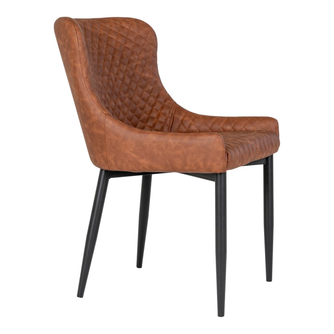 House Nordic Eetkamerstoel Boston Vintage Congac Velvet -