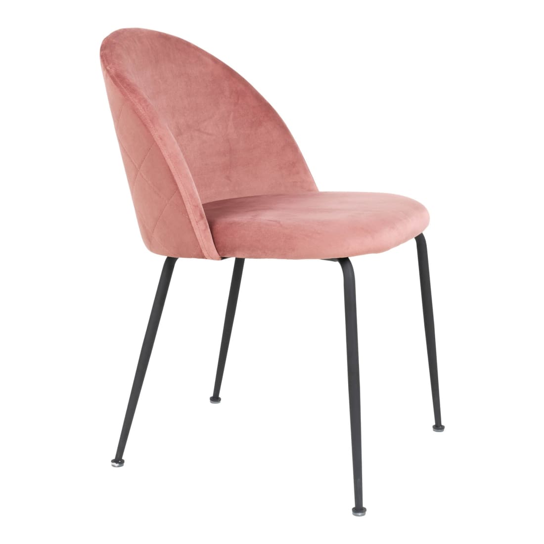 House Nordic | Eetkamerstoel Roze Zwart Onderstel Genève