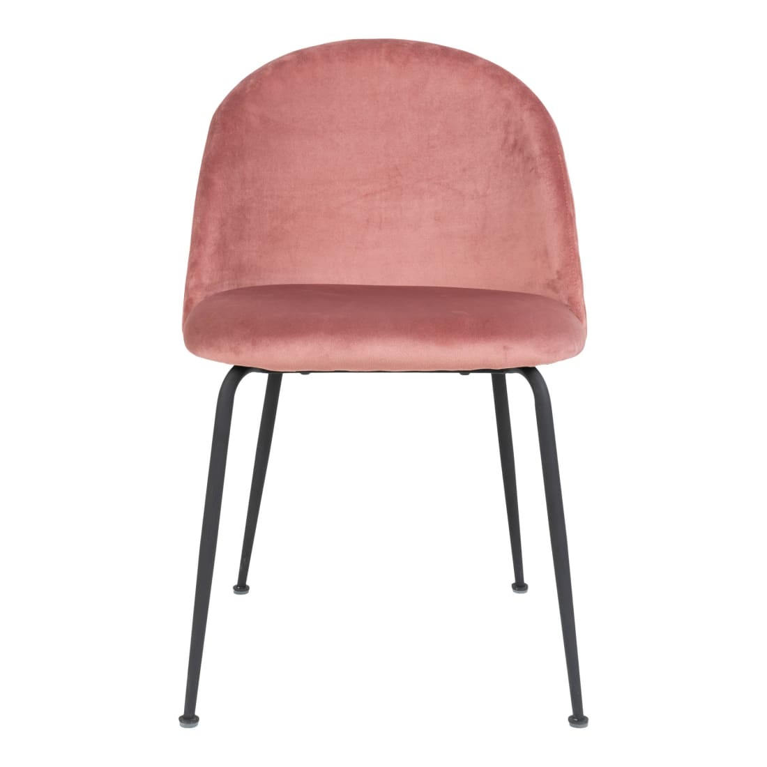 House Nordic | Eetkamerstoel Roze Zwart Onderstel Genève