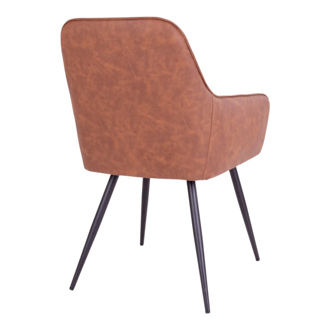 House Nordic Harbo eetkamerstoel PU bruin (Set van 2) -