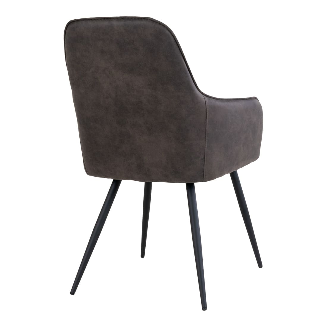 House Nordic Harbo Eetkamerstoel Velvet Donker Grijs (Set