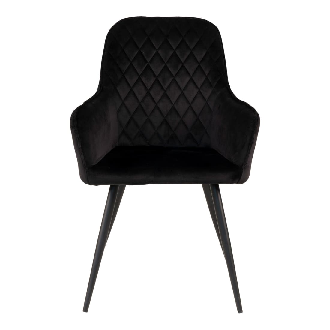 House Nordic Harbo Eetkamerstoel Velvet Zwart (Set van 2) -