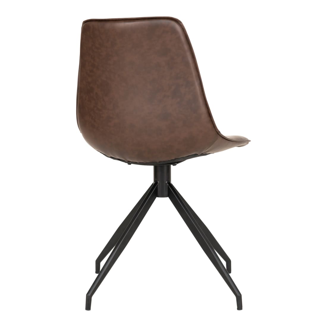 House of Nordic 2 x Monaco Eetkamerstoel PU Kruis Poot