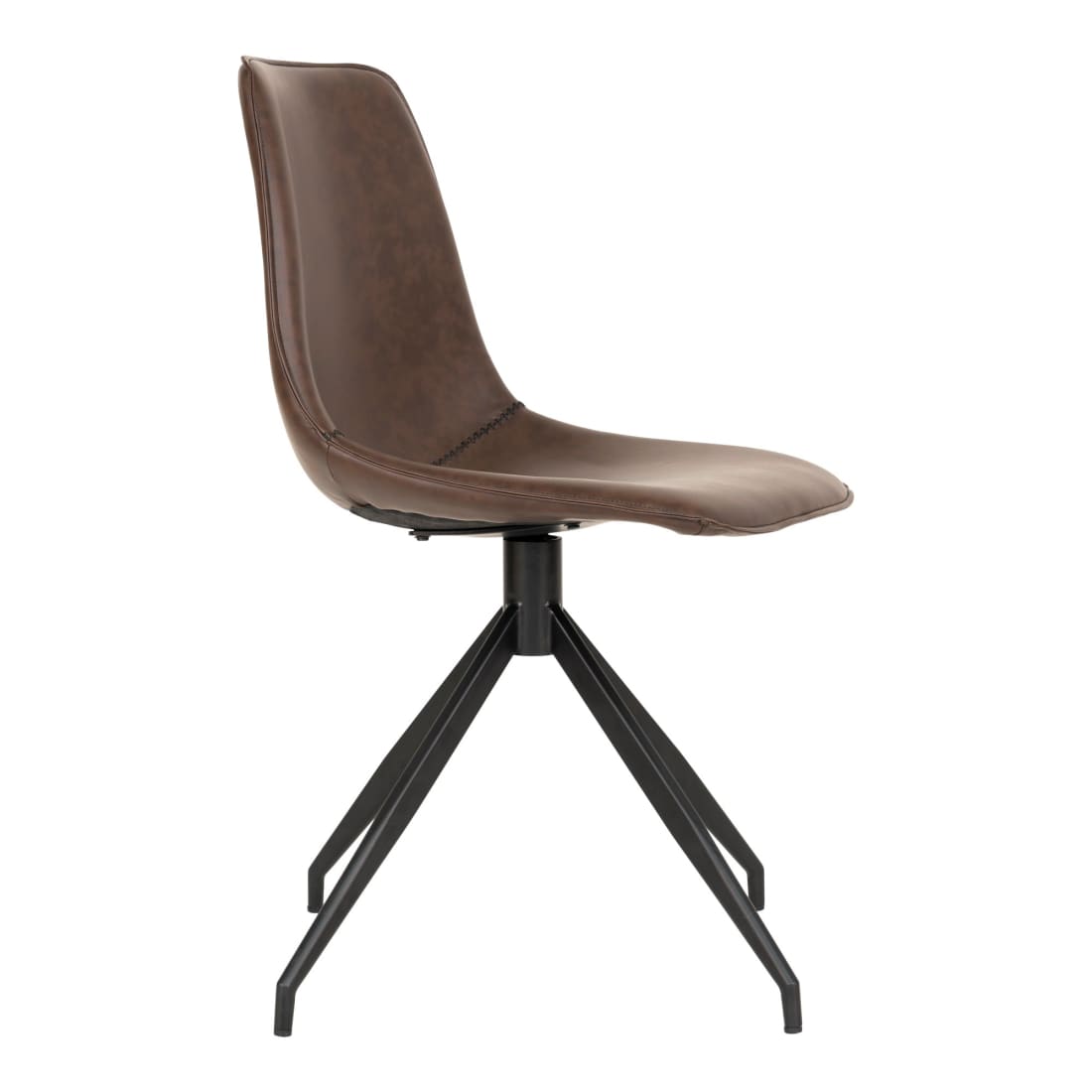 House of Nordic 2 x Monaco Eetkamerstoel PU Kruis Poot