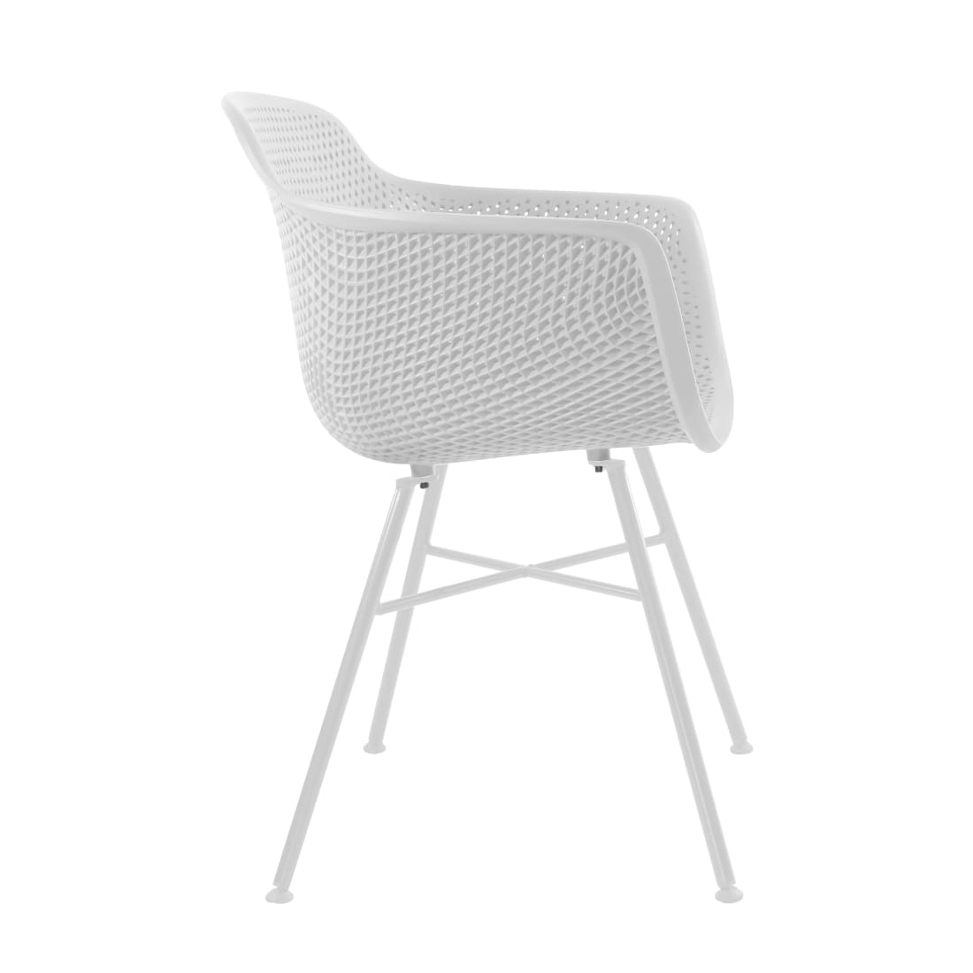 Kick Buitenstoel Indy wit - Wit frame - Buitenstoelen