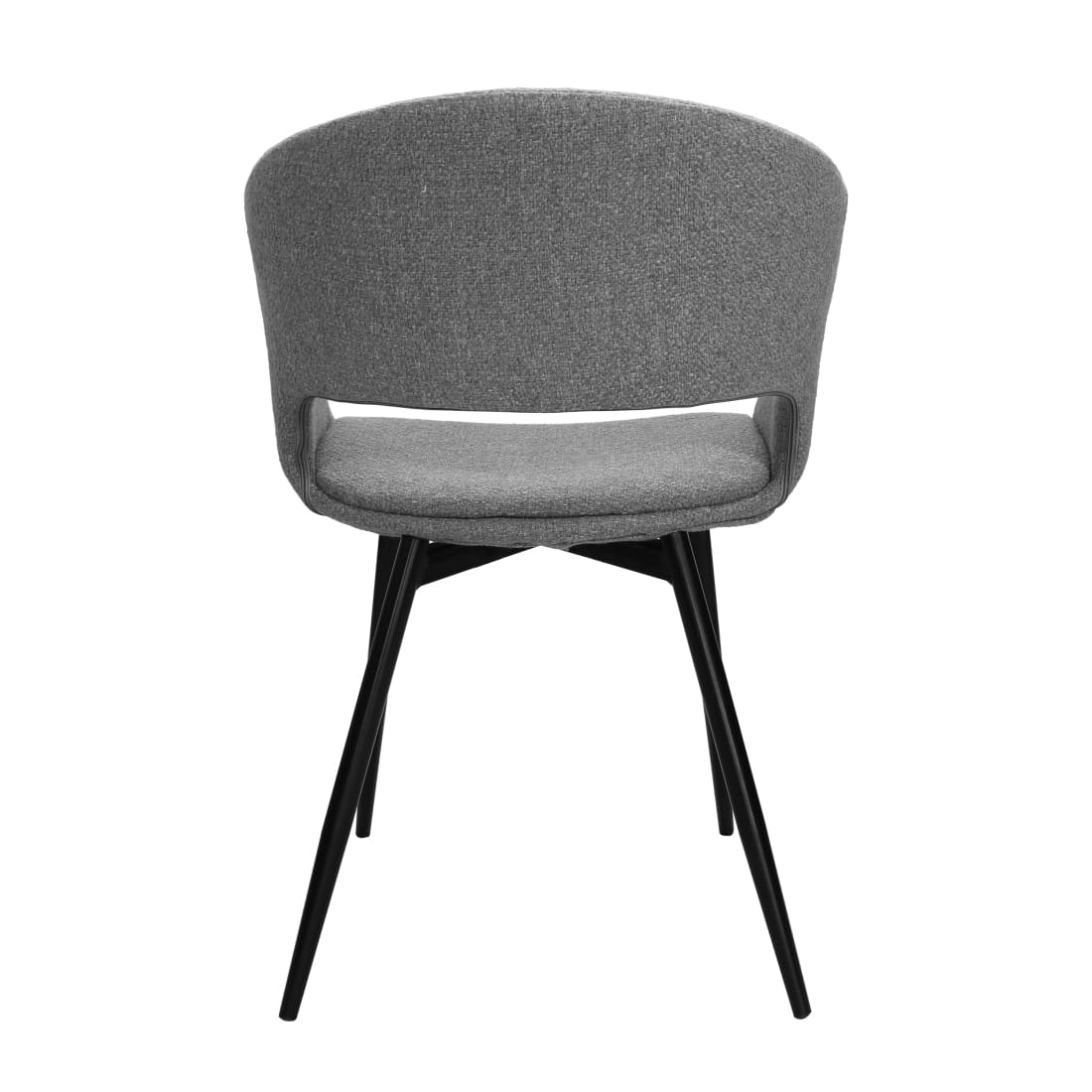 Kick eetkamerstoel Dean - Grijs - Katoen eetkamerstoelen