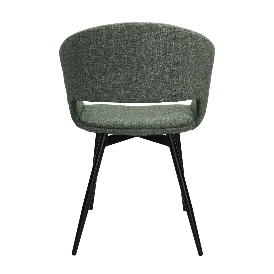 Kick eetkamerstoel Dean - Groen - Katoen eetkamerstoelen