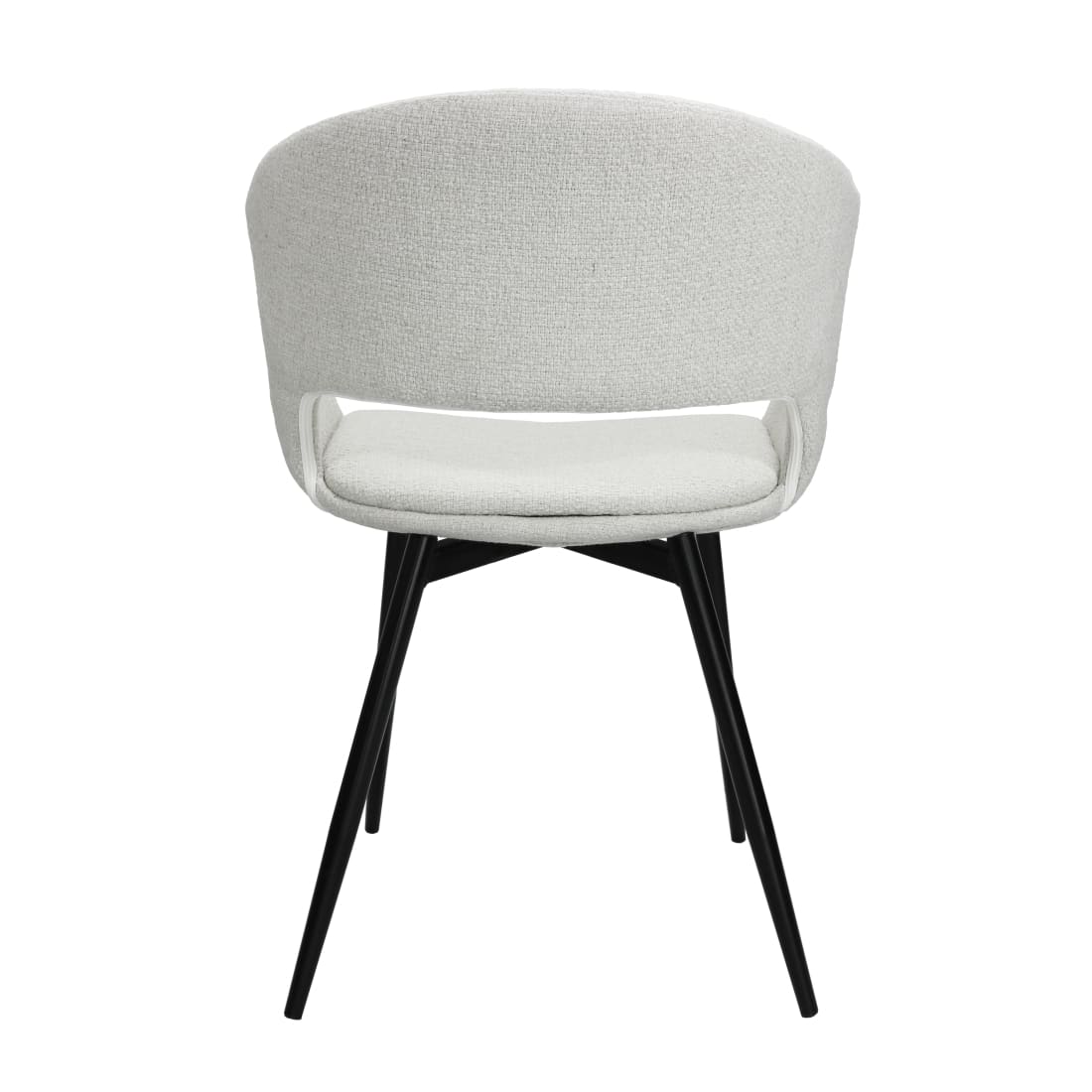 Kick eetkamerstoel Dean - Wit - Katoen eetkamerstoelen