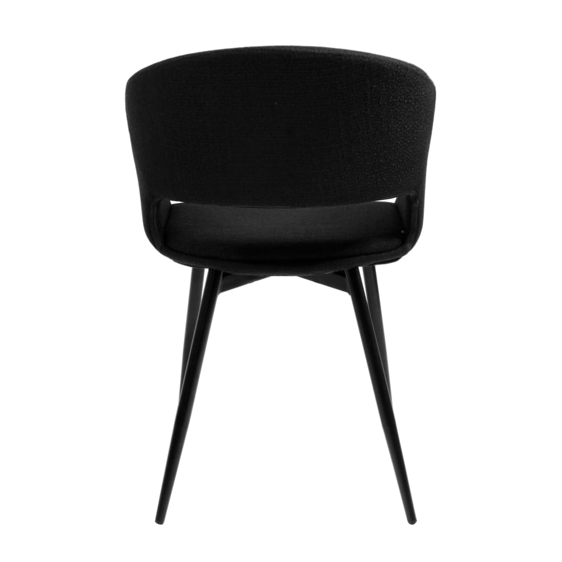 Kick eetkamerstoel Dean - Zwart - Katoen eetkamerstoelen