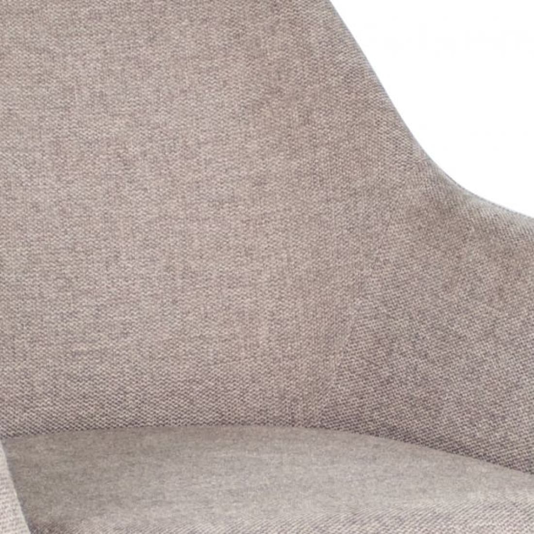 Kick eetkamerstoel Guus - Taupe - Katoen eetkamerstoelen