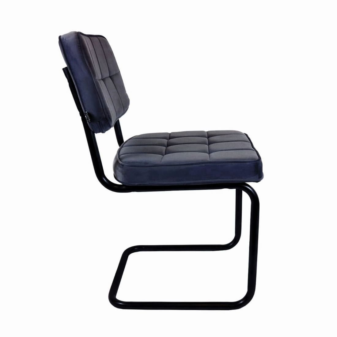 Kick eetkamerstoel Ivy - Antraciet - Velvet eetkamerstoelen