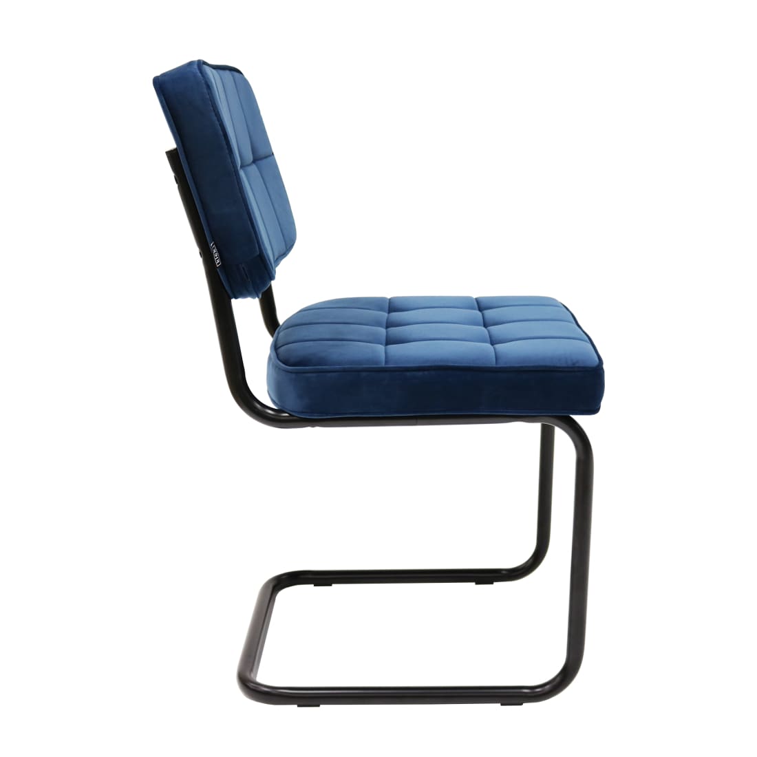 Kick eetkamerstoel Ivy - Donkerblauw - Velvet
