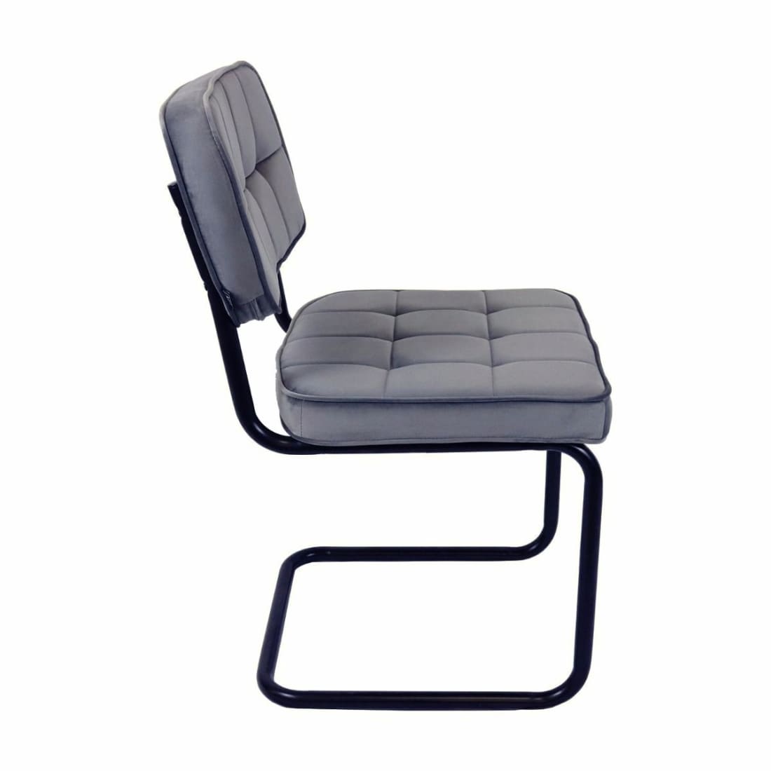Kick eetkamerstoel Ivy - Grijs - Velvet eetkamerstoelen