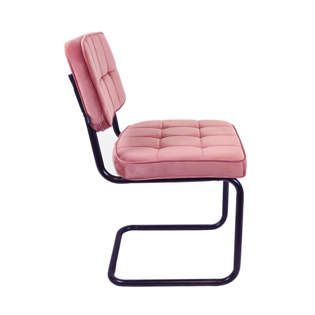 Kick eetkamerstoel Ivy - Roze - Velvet eetkamerstoelen