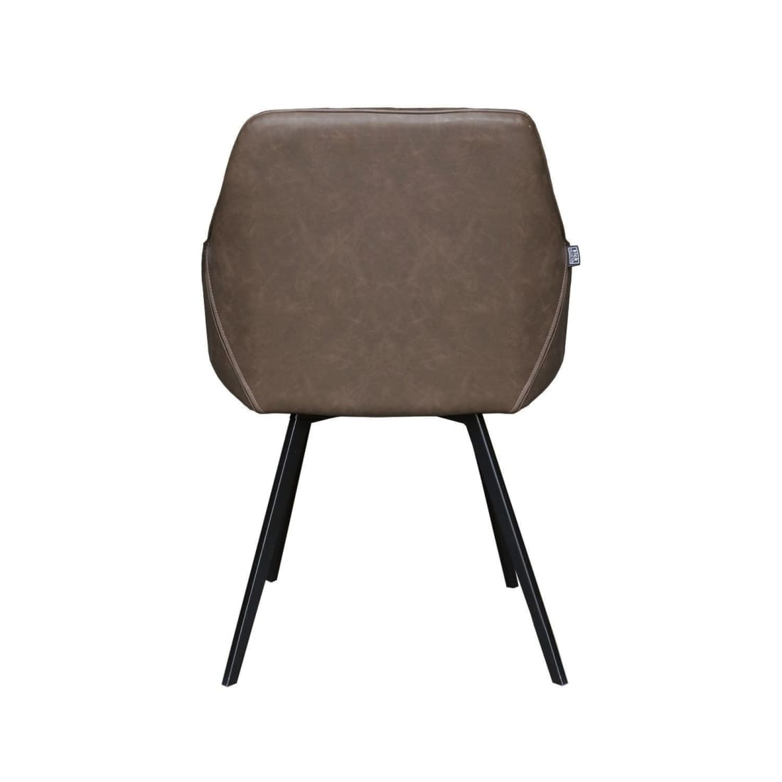 Kick eetkamerstoel Karl - Bruin - Pu leder eetkamerstoelen