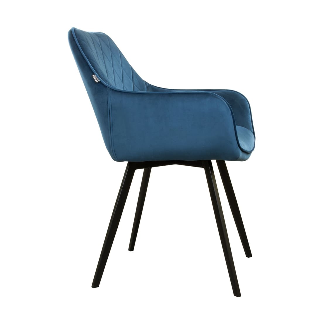 Kick eetkamerstoel Karl Velvet - Donkerblauw - Velvet