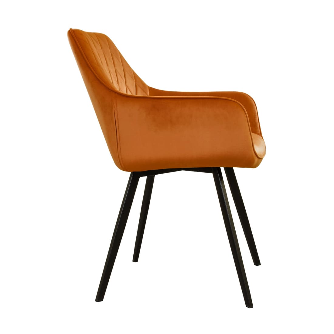 Kick eetkamerstoel Karl Velvet - Oranje - Velvet